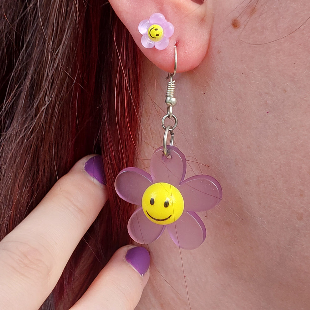 SMILEY FLOWER/ Boucle d'oreilles