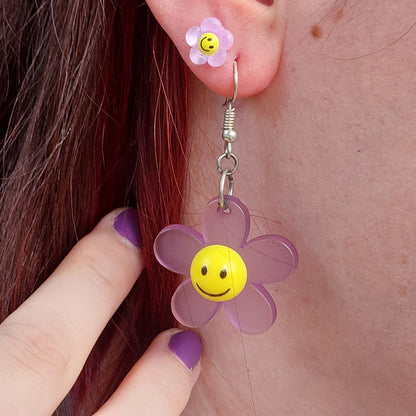 SMILEY FLOWER/ Boucle d'oreilles