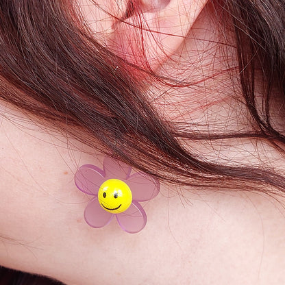SMILEY FLOWER/ Boucle d'oreilles